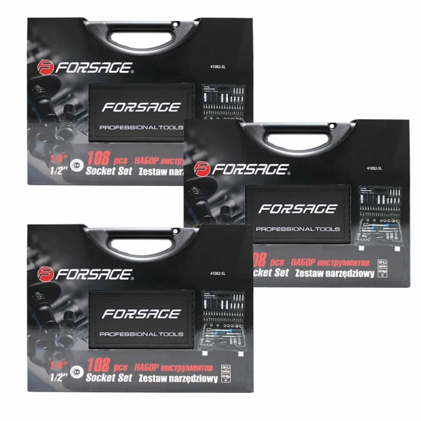 ( 3 K-T ) Набор инструментов с телескопическими трещотками 108пр.1/4''&1/2''(6гр.)(4-32мм)