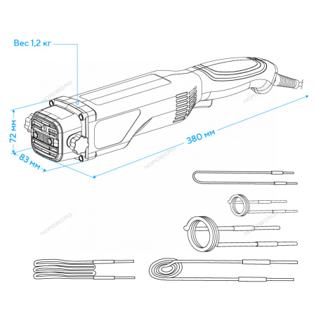 Нагреватель индукционный NORDBERG HIF9 (1100 Вт)