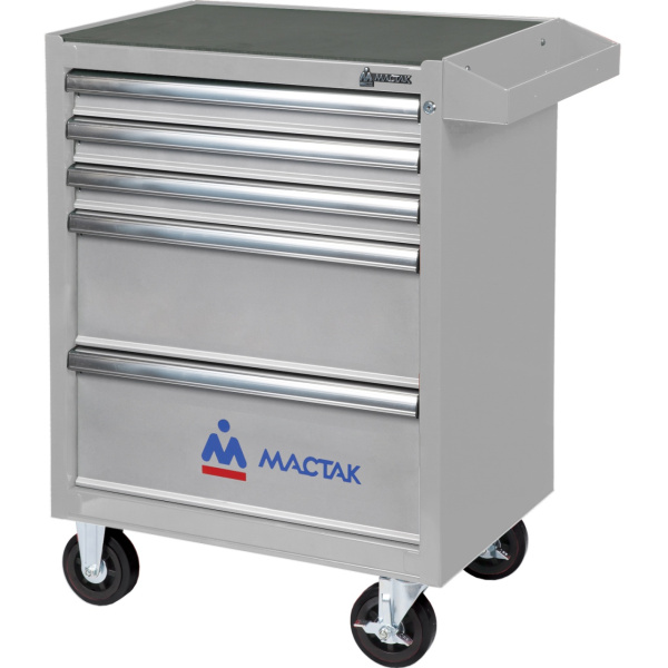 Тележка инструментальная 5 ящиков ОПТИМА серая МАСТАК 521-05581MG
