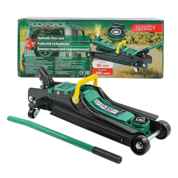 Домкрат подкатной гидравлический 3т (h min 85мм, h max 385мм)