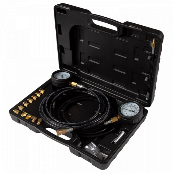 Манометр AFFIX AF12020023C для измерения давления масла, 2 манометра 7 и 35 бар, комплект адаптеров