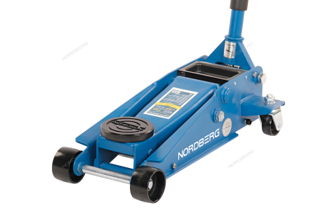 Домкрат подкатной 3 тонн 130-470 мм с резиновой насадкой быстрый подъем NORDBERG N3203