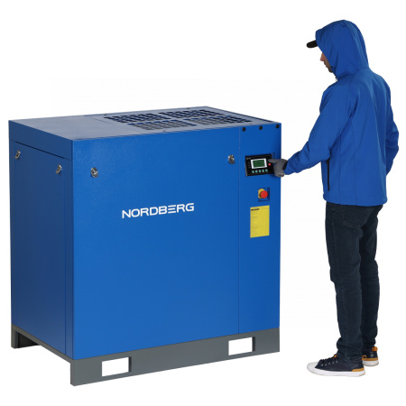 Компрессор винтовой NORDBERG NCC30, 22 кВт, 10 бар, 3200 л/мин, без ресивера