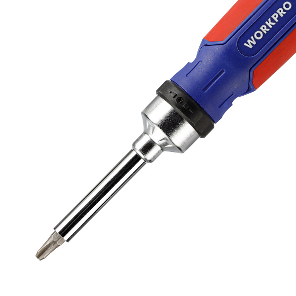 Отвертка 15-в-1 с трещоткой WP221061 WORKPRO Отвертка 15-в-1 с трещоткой WP221061 WORKPRO