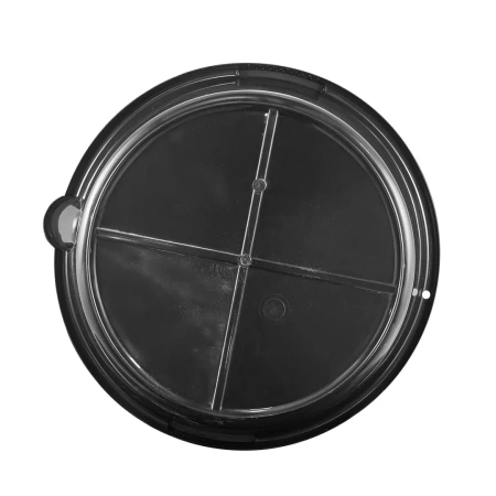 Емкость пластиковая круглая для слива отработанного масла и технических жидкостей 6л