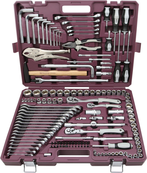 Набор инструмента универсальный Thorvik TS142 (1/4", 3/8" и 1/2"DR, 142 предмета)