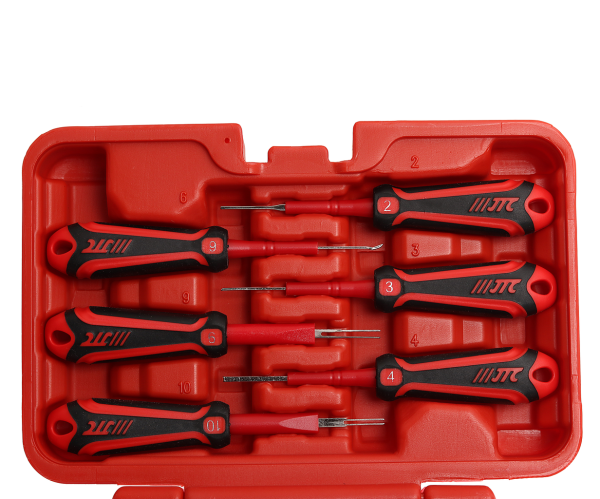 Набор для ремонта электропроводки автомобиля JTC 6115 (12 предметов, в кейсе)