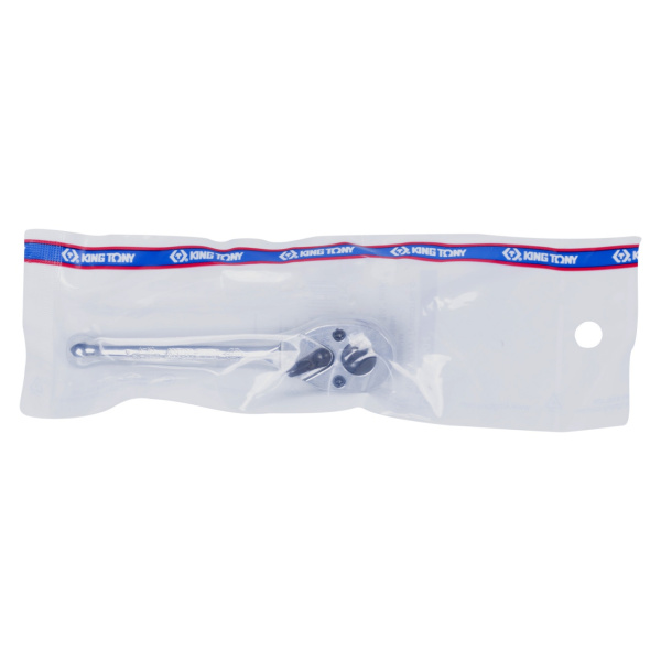 Трещотка 1/4", 100 мм, 72 зубца, флажковая KING TONY 2760-04
