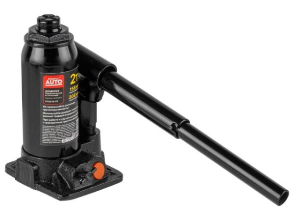 Домкрат гидравлический 2т бутылочный 158-308мм STARTUL AUTO (ST8019-02)