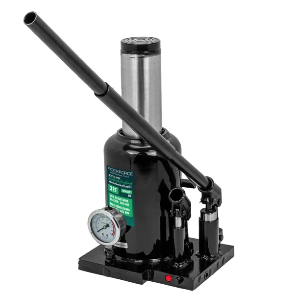 Домкрат бутылочный 32т с манометром (h min-260мм, h max-420мм)