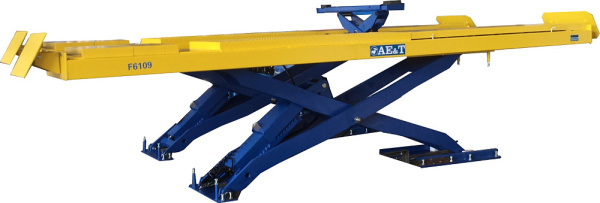 Ножничный подъёмник AE&T F6109 (380В) для сход-развала для монтажа в пол