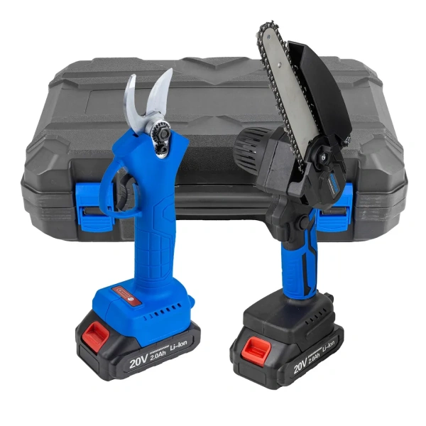 Набор cадового аккумуляторного инструмента (пила сабельная аккумуляторная WT02F1230, пила сабельная аккумуляторная CSR 1118 E) в комплекте с аксессуар