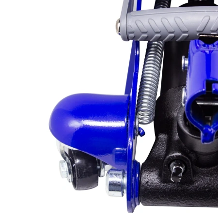 Домкрат подкатной гидравлический 2 т с поворотной ручкой 180градусов (h min 100мм, h max 350мм)