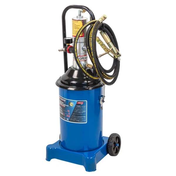 Нагнетатель смазки пневматический перекатной (объем бака 12л)