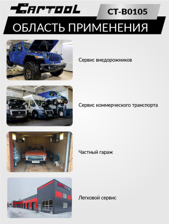 Тестер давления масла в двигателе в кейсе Car-Tool CT-B0105