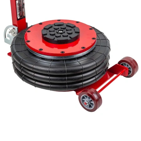 Домкрат подкатной пневматический 6т(6-12bar, h min 145мм, h max 440мм, 3 подушки, Ø320мм)