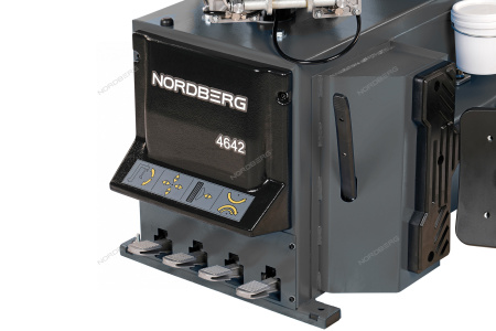 Станок шиномонтажный автомат двухскоростной NORDBERG 4642(G)_16-30" (стол с накладками, 380 В, серый)