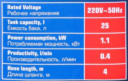 Нагнетатель смазки густой электрический, 25л