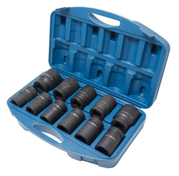 Набор головок ударных глубоких 11пр, 1'', 6гр(22,24,27,30,32,33,34,36,38,41,46) в кейсе