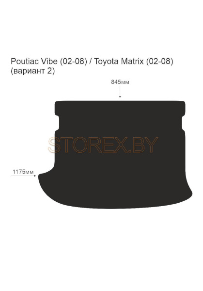 Pontiac Vibe (02-08) - Toyota Matrix (02-08) Багажник (вариант 2) copy