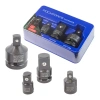 Набор адаптеров ударных 4пр(3/8''(F)x1/2''(M),1/2''(F)x3/8''(M),1/2''(F)x3/4''(M),3/4''(F)x1/2''(M)),в ложементе