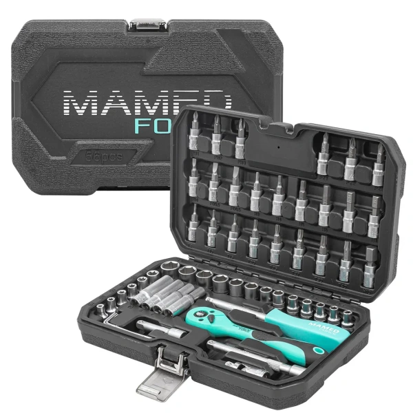 Набор инструментов PROFI 56пр. 1/4''(6гр)(4-14мм,Е4-Е10)