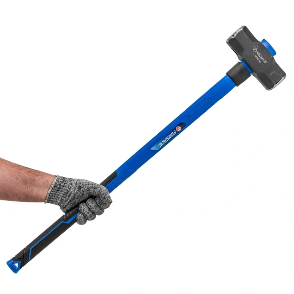 Кувалда с фиберглассовой ручкой и резиновой противоскользящей накладкой (4500г,L ручки-800мм)