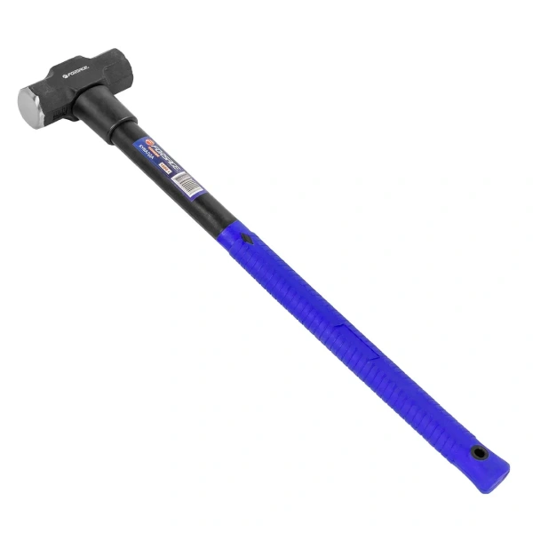 Кувалда с фиберглассовой ручкой и резиновой противоскользящей накладкой (1800г,L-665мм)