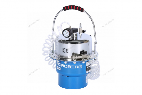 Установка пневматическая для прокачки тормозной системы NORDBERG BC8 (5 л)