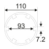 Головка ступичная для оси передней JTC-5268 (6Т, d=110 мм, L=80 мм, MAN TGA, V9-82L-01)