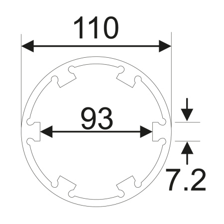 Головка ступичная для оси передней JTC-5268 (6Т, d=110 мм, L=80 мм, MAN TGA, V9-82L-01)
