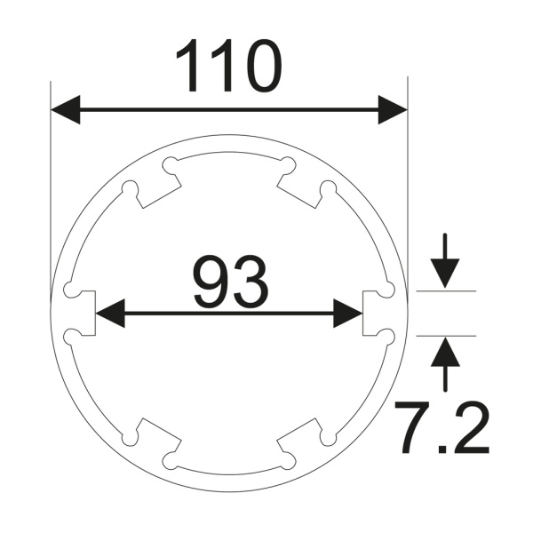 Головка ступичная для оси передней JTC 5268 (6Т, d=110 мм, L=80 мм, MAN TGA, V9-82L-01)
