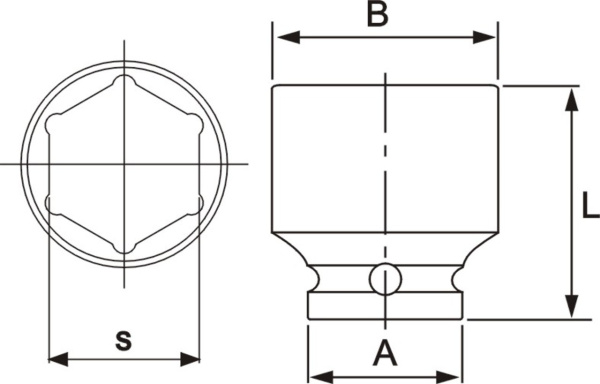 Головка торцевая ударная JTC 443839 (1/2", 39 мм, L=48 мм)