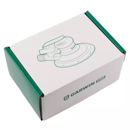 Пневматическая роторно-орбитальная шлифовальная машинка с пылеотводом GARWIN PRO GS-ORB-2.5 (150 мм, 15 отверстий, орбита 2,5 мм)