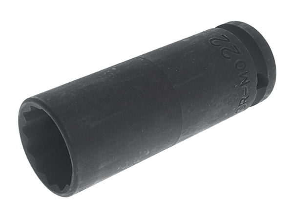 Головка торцевая 12-ти гранная ударная тонкостенная JTC 448322 (1/2", 22 мм, L=82 мм)