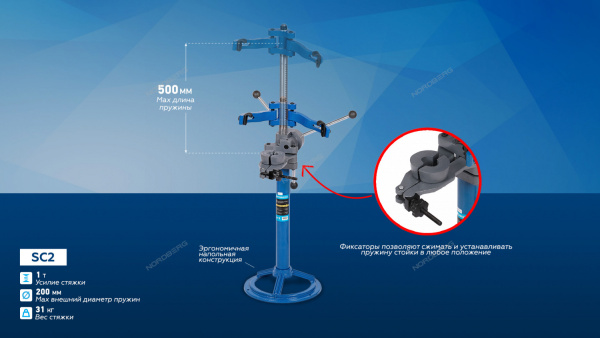 Стяжка пружин стационарная 1 т NORDBERG SC2