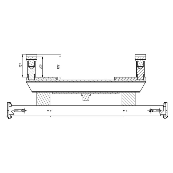Опорный мост LOW для задних осей