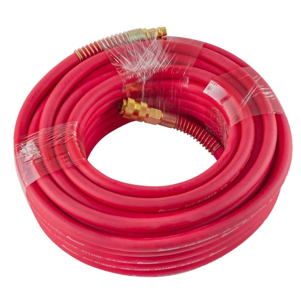 Шланг резиновый воздушный армированный с фитингами 8мм x 14мм x 20м