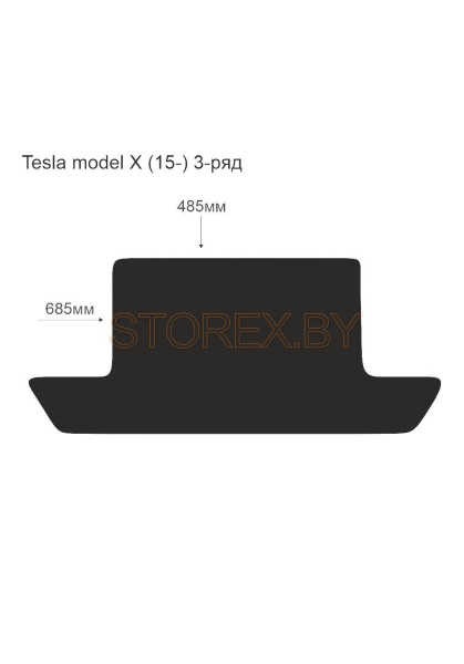 Tesla model X (15-) 3-ряд copy