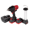 Гайковерт аккумуляторный ударный MIGHTY SEVEN DW-402AL (1/2", 1700 НМ, 18 В, кейс, в комплекте фонарь)