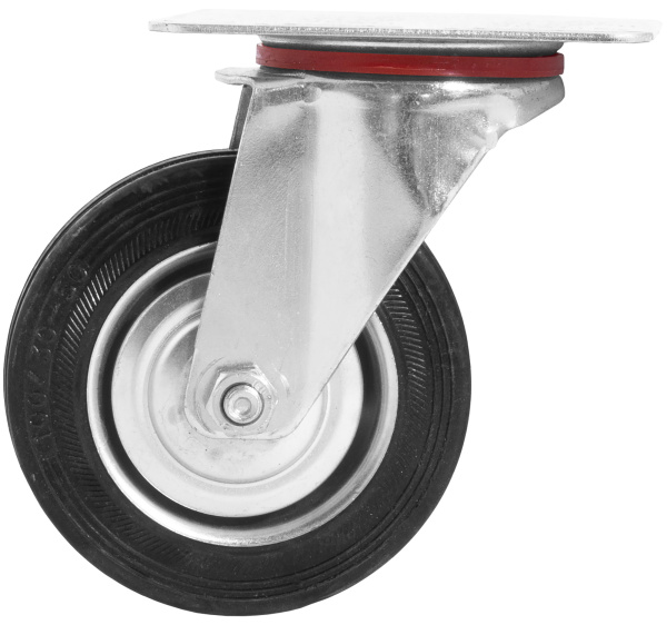 TT6-R Колесо D-100мм поворотное без тормоза для тележки Thorvik