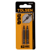 Набор вставок (бит) торцевых 1/4" Square S2 50 мм 2 предмета TOLSEN TT20339