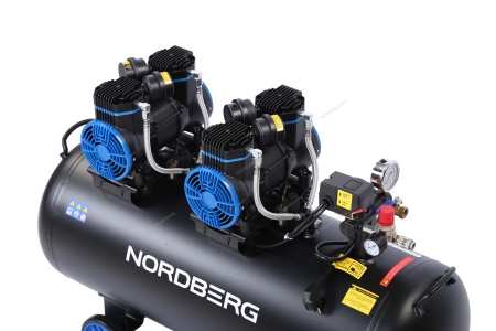 Компрессор безмасляный NORDBERG NCEO120/500 (220 В, ресивер 125 л, 500 л/мин)