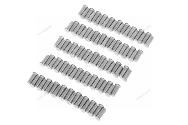Болт алюминиевый для сварки NORDBERG FA016(M6) (100 шт.)