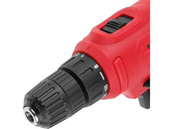 Дрель-шуруповерт WORTEX LX DR 1025 D в кор. 400 Вт, 30 Нм, 2 скор., БЗП 0.8-10 мм, 4 м шнур