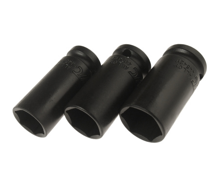 Набор головок торцевых ударных средней глубины тонкостенных JTC J403B (1/2", 17, 19, 21 мм, 3 предмета)