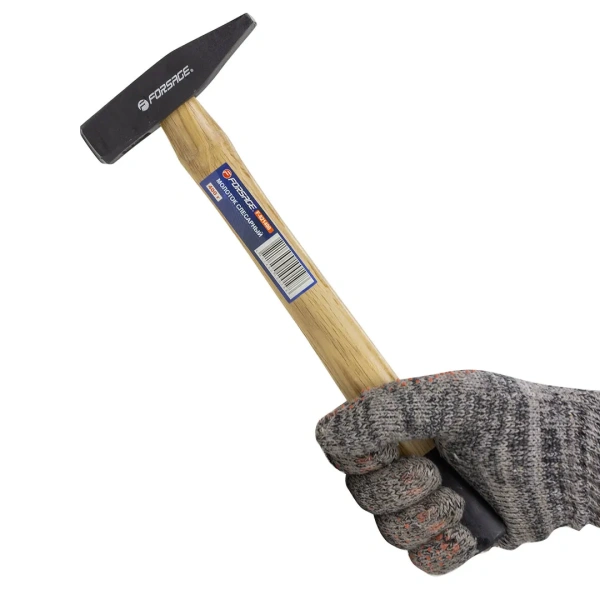 Молоток слесарный с деревянной ручкой (400г)