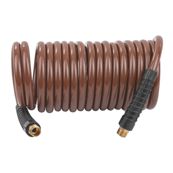 Шланг витой полиуретановый 6.5мм х 10мм х 5м с резьбовыми наконечниками 1/4''