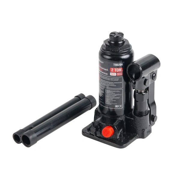 Домкрат бутылочный 2т с клапаном (h min 148мм,h max 278мм)