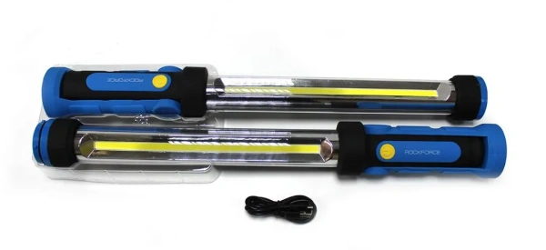 Лампа светодиодная аккумуляторная сборная (2х10W COB LED,2 магнита,2крючока,180гр.,1000Lm,2000mAh,USB провод,время раб.2ч,время заряд.4ч)